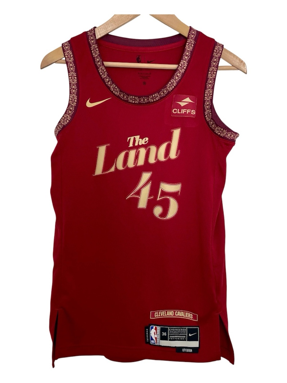 Nike Donovan Mitchell Cleveland Cavaliers Jersey #45 The Land City Edition 36/XS